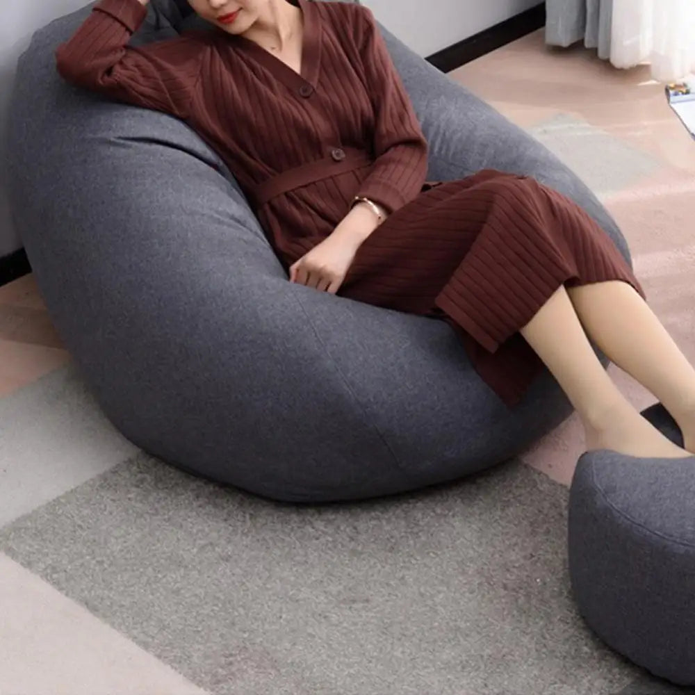 Large Bean Bag Chair Cover – Soft Lazy Lounger Sofa Cover Bean Bag Chair Cover Nixie
