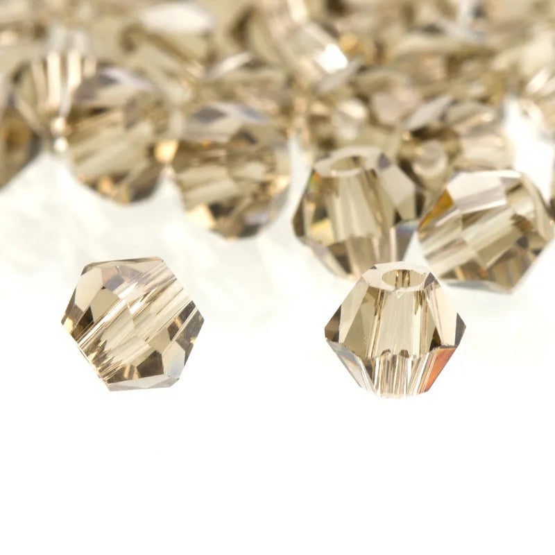 100pcs 4mm Bicone Loose Crystal Beads for Jewelry Making Crystal Craft Beads Nixie