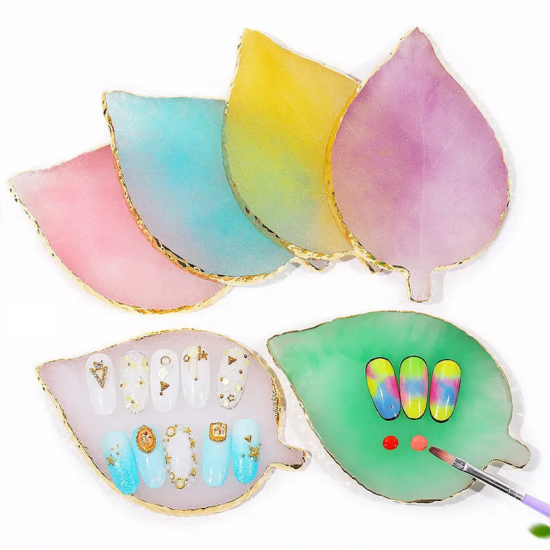 Natural Resin Nail Art Palette | Gel Polish Mixing & Display Nail Art Palette Nixie