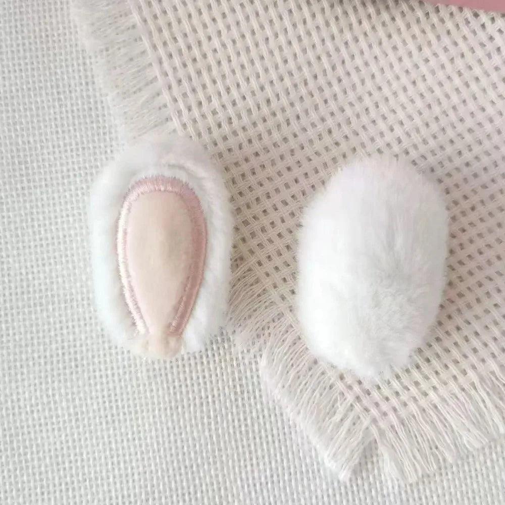 2PCS Plush Cat & Rabbit Ear DIY Patches for Hats & Headbands DIY Craft Patches Nixie 6