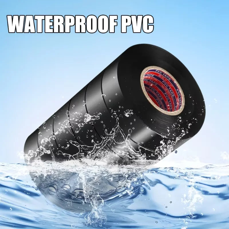 Black PVC Electrical Insulating Tape – Heat Resistant 50m Roll Electrical Insulating Tape Nixie