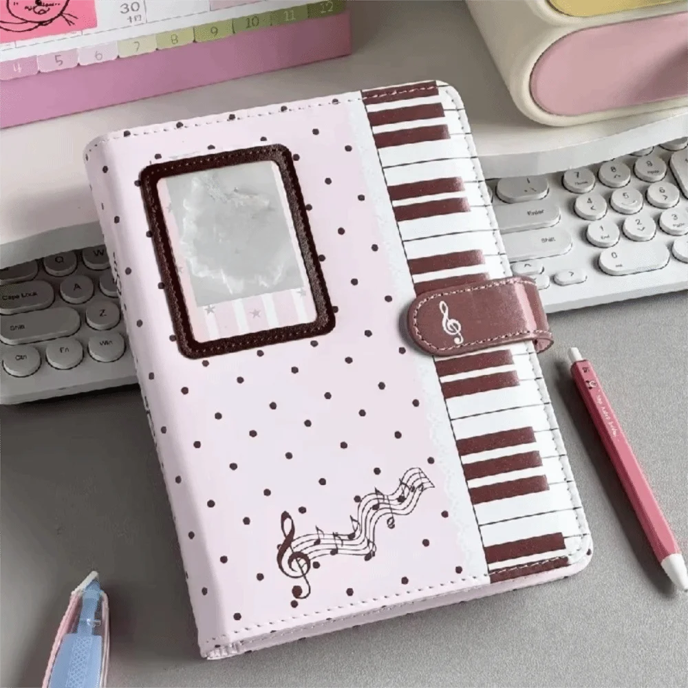 A5 Polka Dot PU Leather Loose Leaf Binder Notebook & Photocard Binder Notebook Nixie
