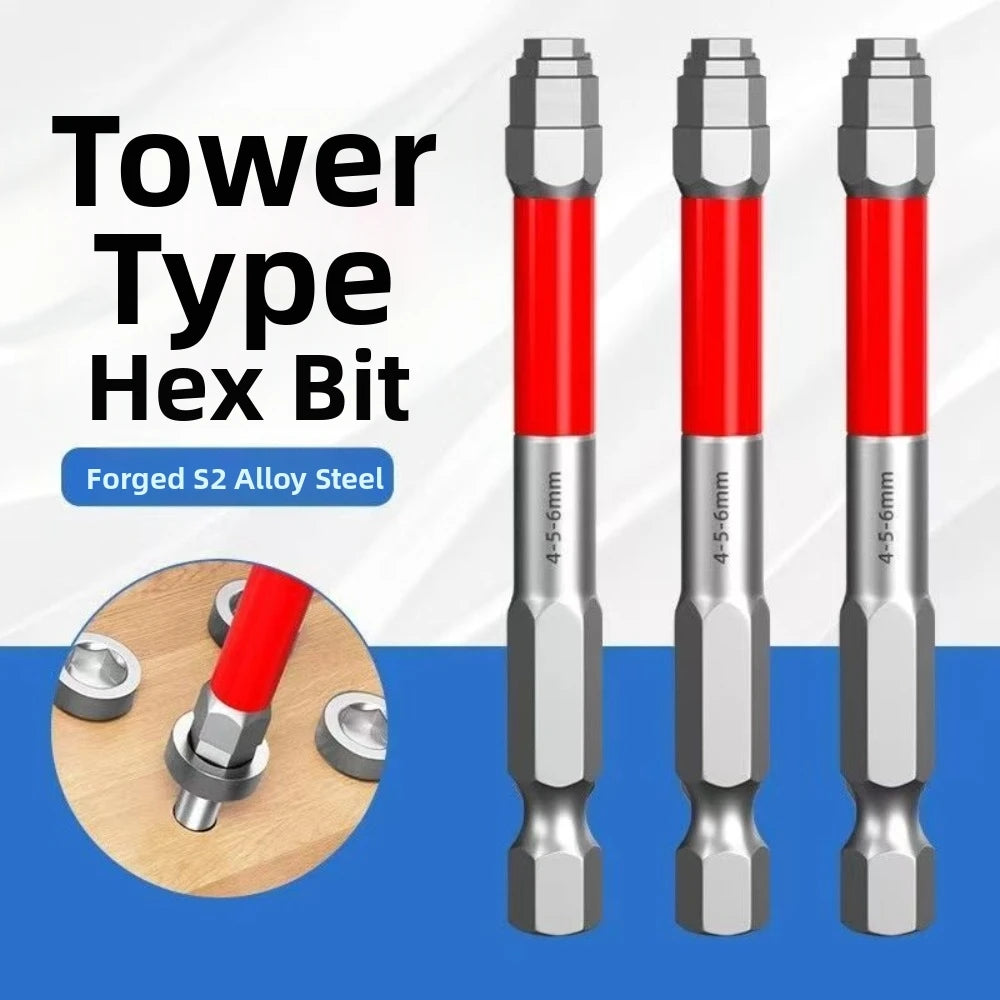 HRC60 Alloy Steel Hex Screwdriver Bit Set – 6.35mm Shank Screwdriver Bit Set Nixie