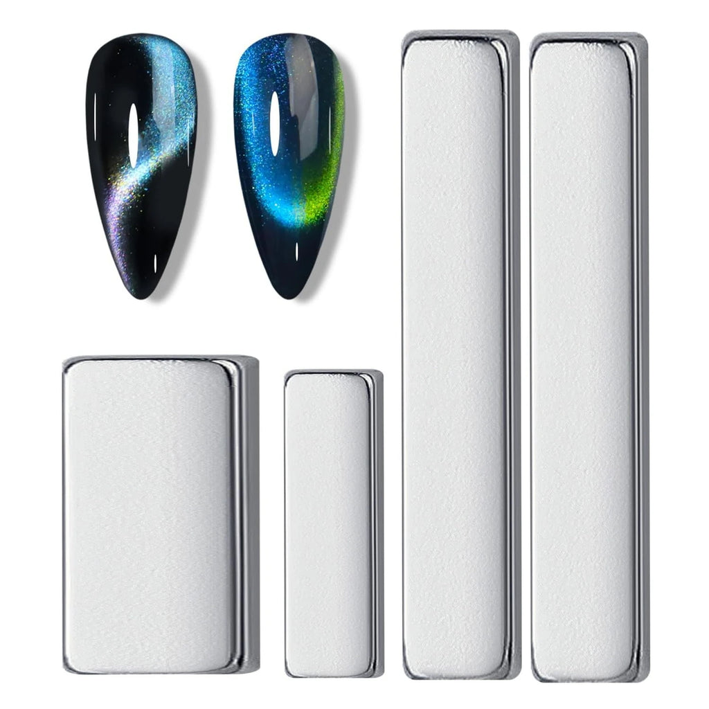 4Pcs Mini Rectangular Cat Eye Magnet Set for Nail Art Nail Art Magnet Nixie