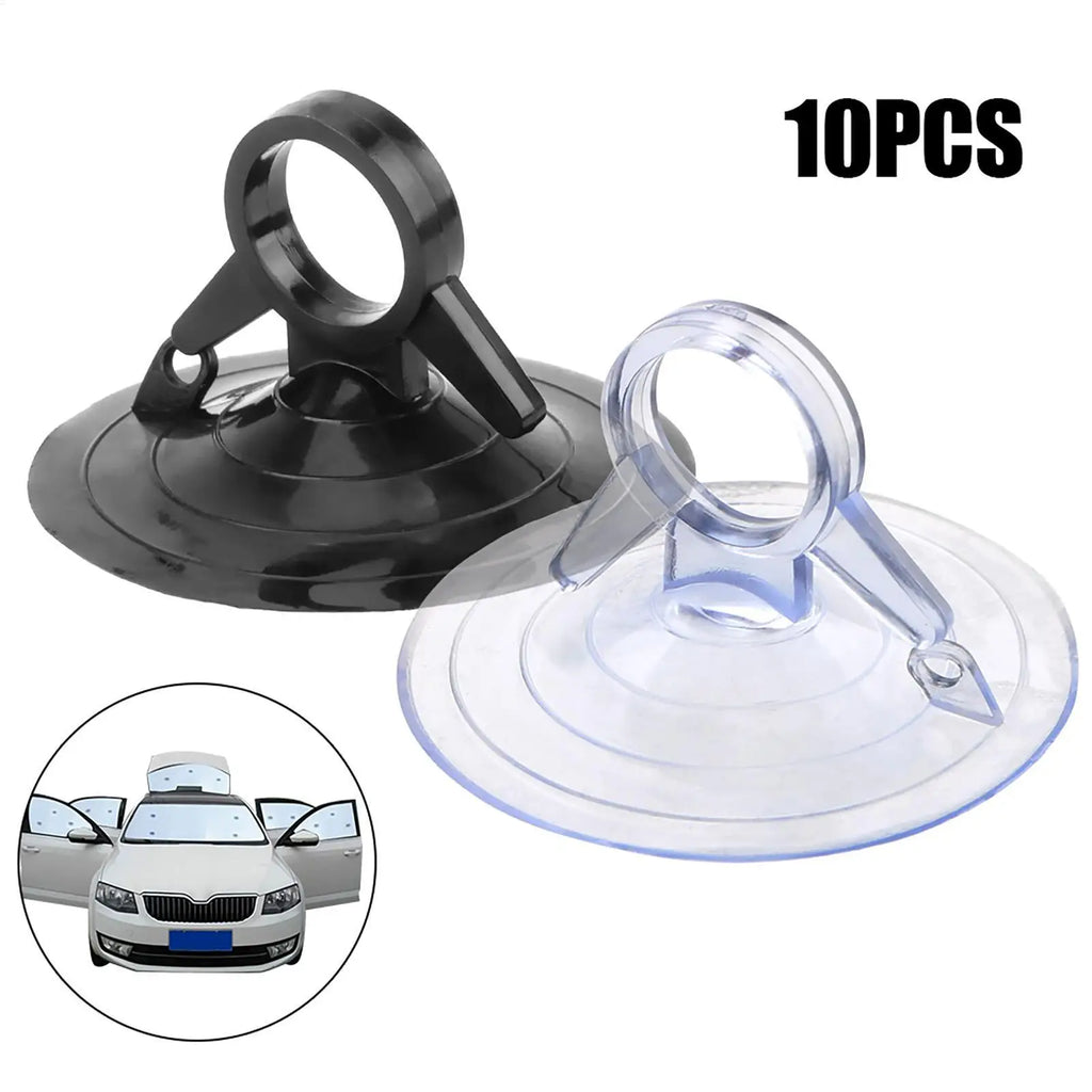 10-Pack Reusable Car Visor Suction Cup Hooks – Swallowtail PVC