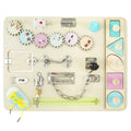 Montessori Busy Board Wooden Sensory Toy for Toddlers 1-3Y Montessori Busy Board Nixie Multicolor