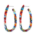 Women's U-Shaped Acetate Drop Earrings – Elegant Fashion Jewelry Drop Earrings Nixie XL1476-4