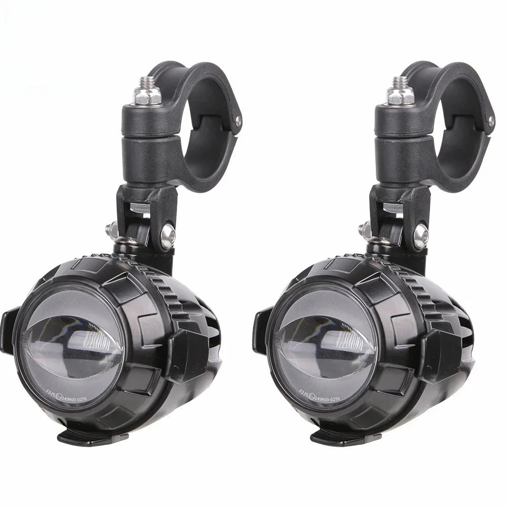KEMITOUR 30W LED Motorcycle Fog Driving Lights IP67 E-Mark Kit Motorcycle Driving Lights Nixie