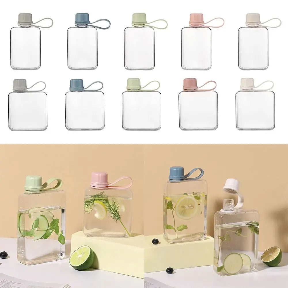 Portable Rectangle Plastic Water Bottle 240ml/320ml – Fruit Tea Cup