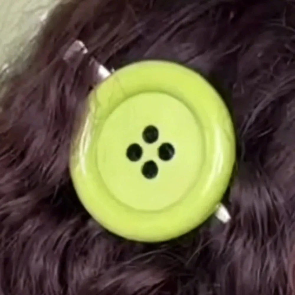 Y2K Extra Large Button Hair Clip – Candy Style Barrette