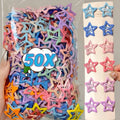 50pcs Kawaii Star Hair Clips Y2K Colorful Snap Barrettes Set Star Hair Clips Nixie Random Mix color 50PCS