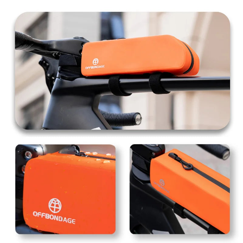 OFFBONDAGE Waterproof Bike Top Tube Bag | Cycling Frame Bag Bicycle Frame Bag Nixie