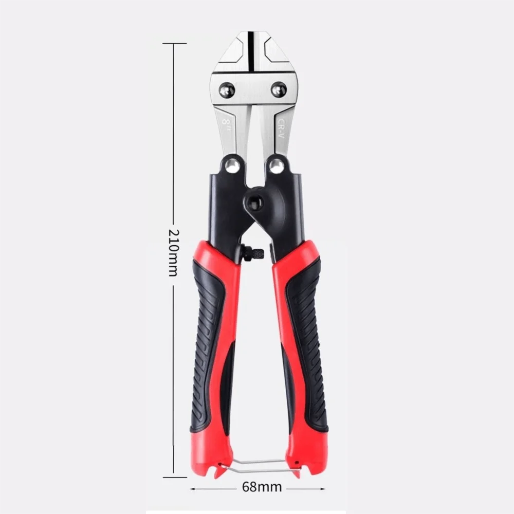 Nixie Mini Bolt Cutter – Rubber Handle Metal Wire Shears Mini Bolt Cutter Nixie
