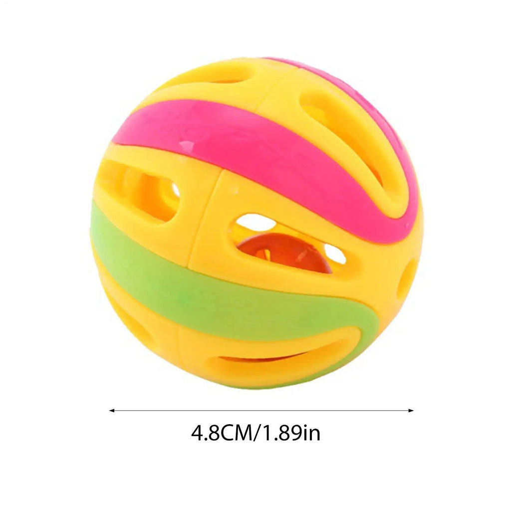 Jingle Bell Cat Toy – Colorful Hollow Ball 4.8CM | Cat Bell Ball Cat Bell Toy Nixie