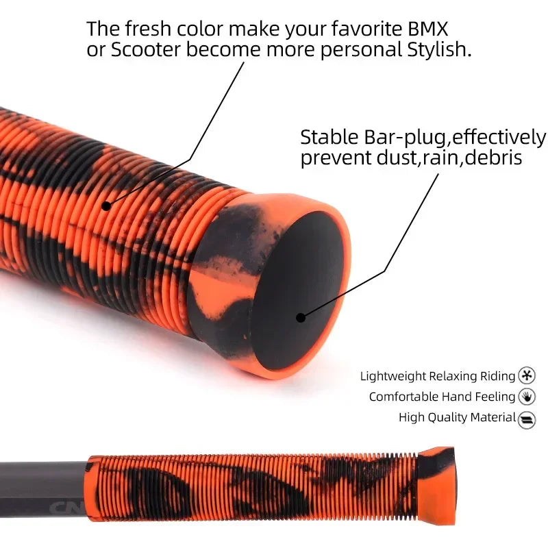 BUCKLOS 165mm Rubber Bike Handlebar Grips – Anti-Slip Pair Bike Handlebar Grips Nixie