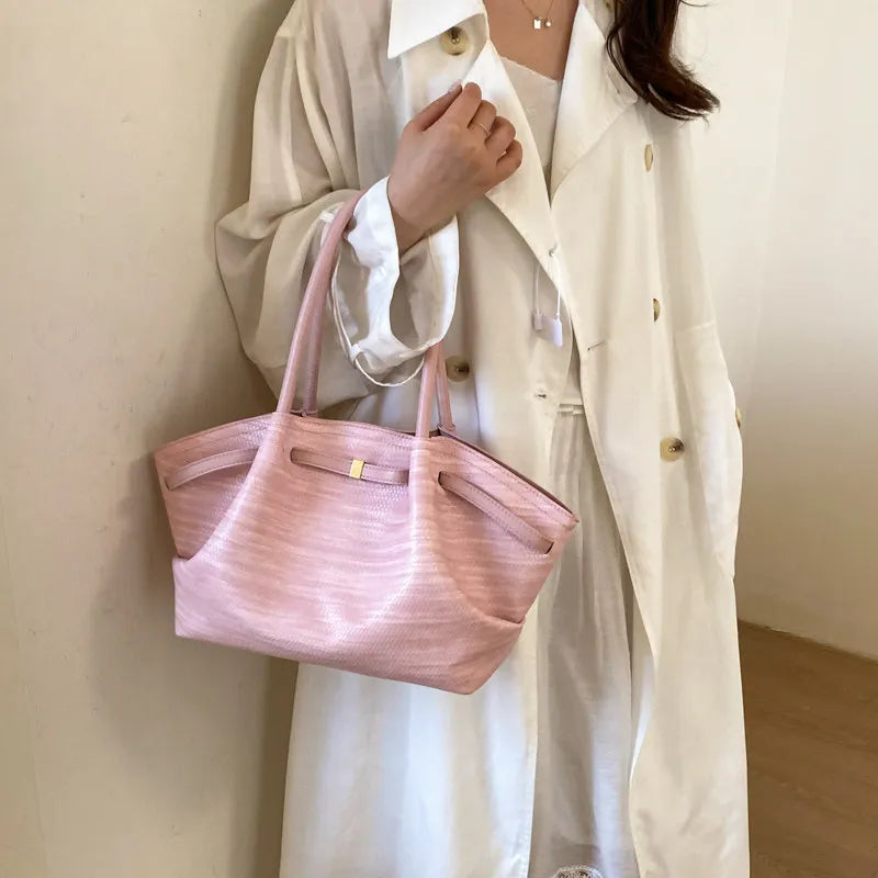 Korean Niche Large Tote Bag – 2025 Spring Basket Style Handbag Women's Tote Bag Nixie
