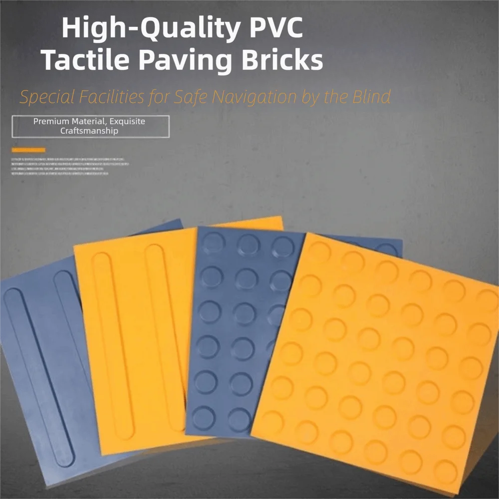 PVC Tactile Paving Blind Road Brick Self-Adhesive Floor Stickers Tactile Paving Tiles Nixie