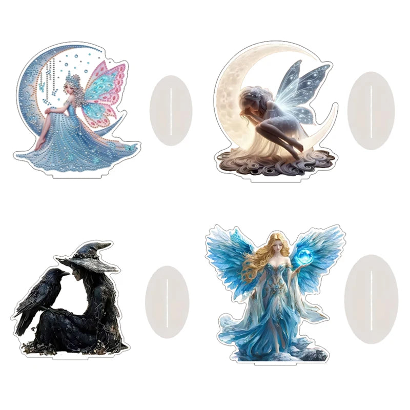 Dragon Desktop Ornament 2D Acrylic Decor Figure – Office Gift Desktop Ornament Nixie