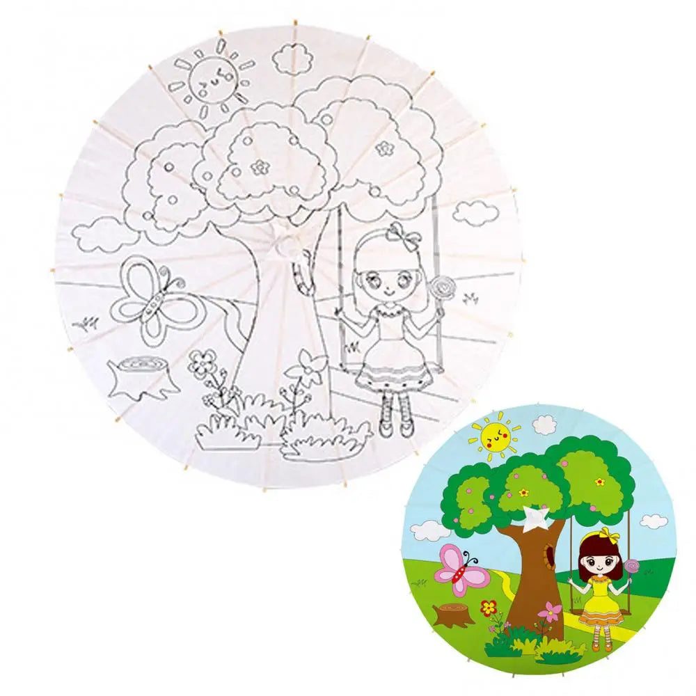 Chinese Vintage DIY Paper Umbrella – Dance, Photo & Cosplay Prop Cosplay Prop Umbrella Nixie 60cm Swing Girl