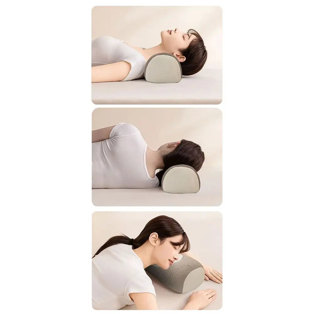 Cylindrical Buckwheat Cervical Pillow – Ergonomic Neck Support Cervical Bolster Pillow Nixie