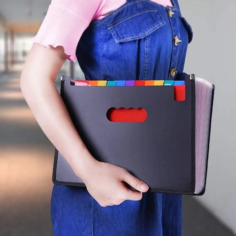 Expanding File Box 13/25 Pockets A4 Accordion Folder Organizer Accordion File Folder Nixie