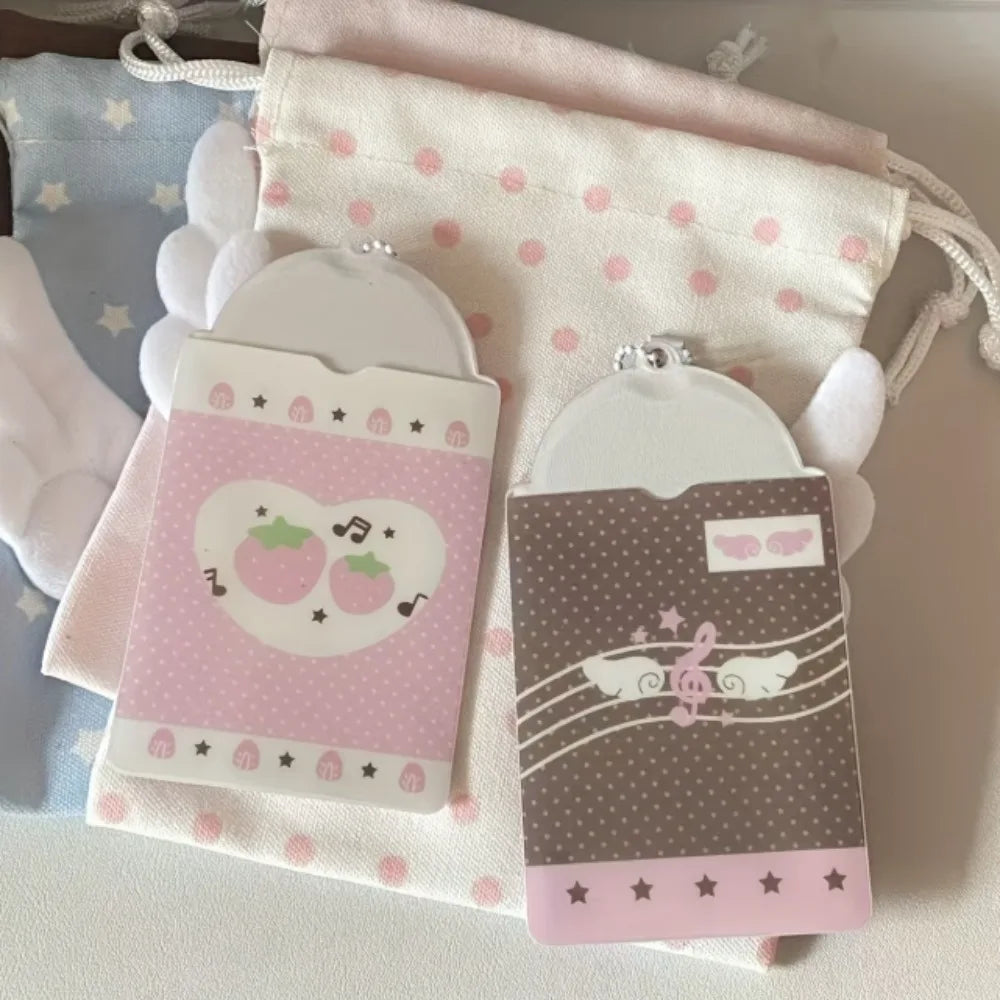 Cute Strawberry Kpop Photocard Holder 3-Inch PVC Sleeve Photocard Holder Nixie