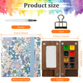 Mini Travel Watercolor Palette Set – 8 Grid Wood Paint Kit