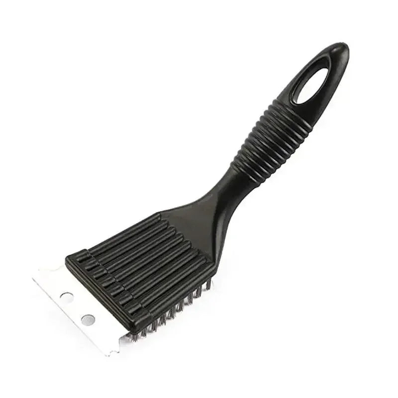 BBQ Grill Brush & Scraper – Stainless Steel Wire Cleaner BBQ Grill Brush Nixie 1Pcs Black