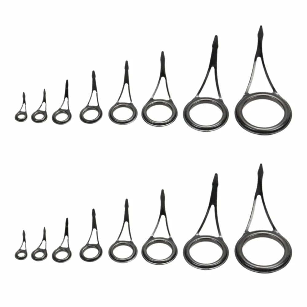 16PCS Ceramic Fishing Rod Guide Rings Set – 8 Sizes Fishing Rod Guides Nixie 16PCS-6-30--