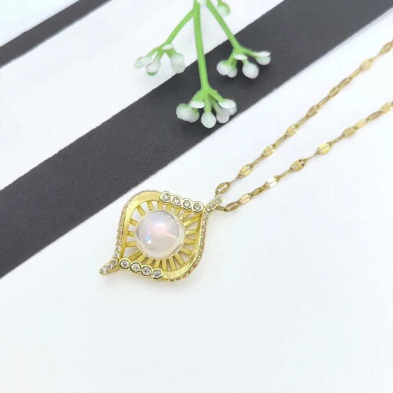 Imitation Pearl Pendant Necklace – Stainless Steel Choker Pendant Necklace Nixie
