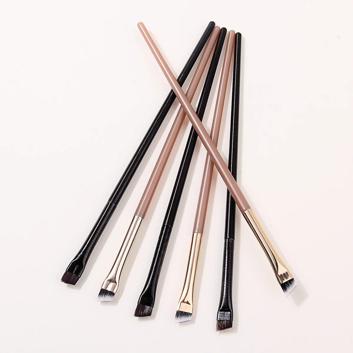 Ultra Thin Blade Eyeliner & Eyebrow Brush Set – 6 Pcs