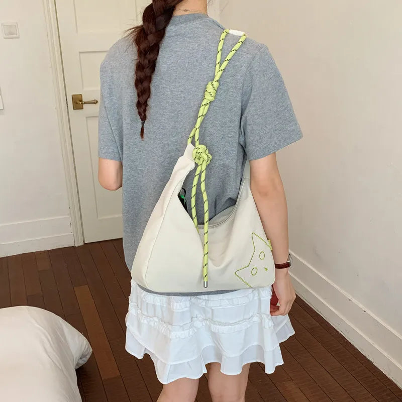 Women's Color-Block Embroidered Canvas Crossbody Bag | Nixie Canvas Crossbody Bag Nixie