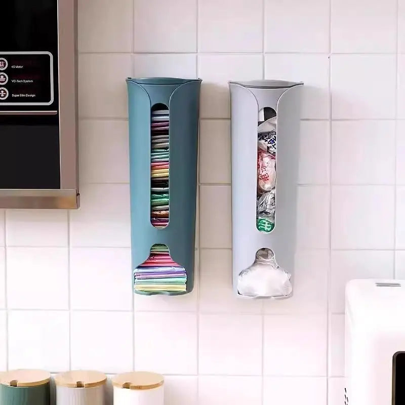 Wall Mounted Grocery Bag Dispenser – No-Drill Kitchen Storage