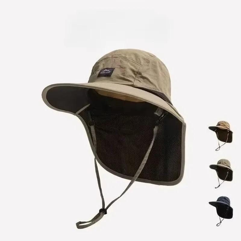 Unisex UV Protection Fisherman Hat – Neck Flap, Quick-Dry Cap Fisherman Sun Hat Nixie