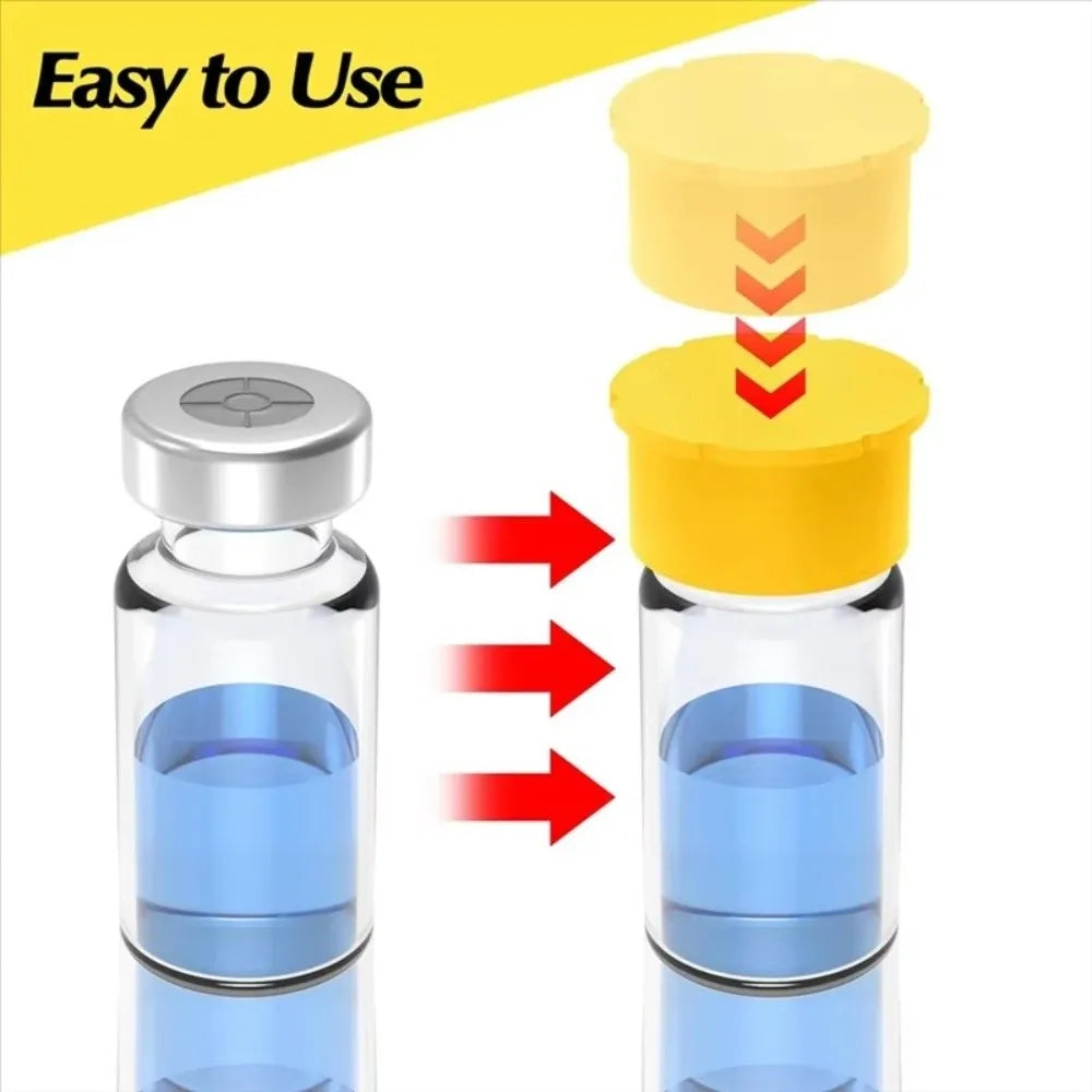 12Pcs Reusable Leak-Proof Vial Caps for 3ml & 5ml Glass Bottles