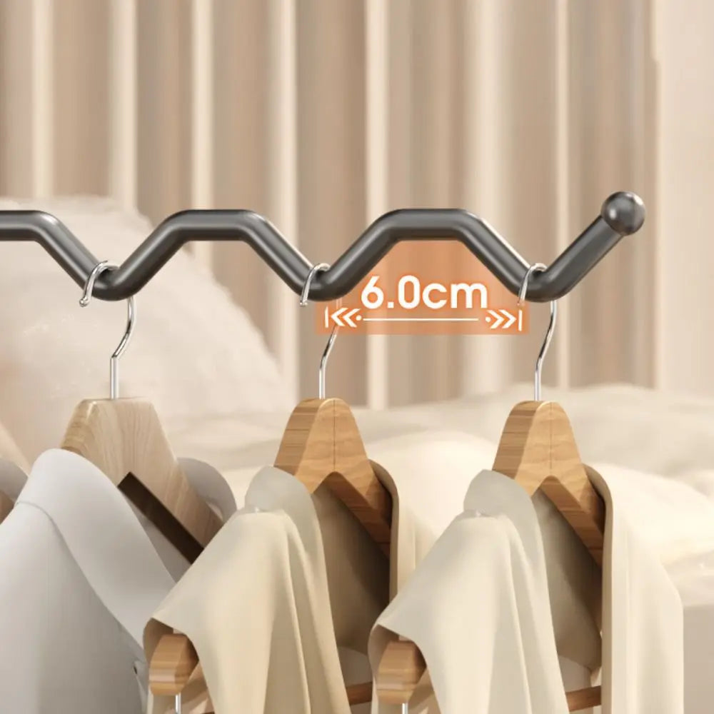 Folding Stainless Steel Clothes Hanger – Multi-Hook Coat Rack