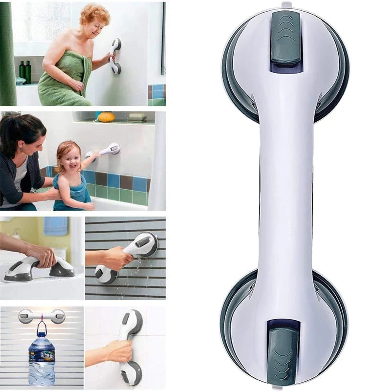 Shower Grab Bar – Dual Lock Suction Cup Anti-Slip Handle Bathroom Grab Bar Nixie