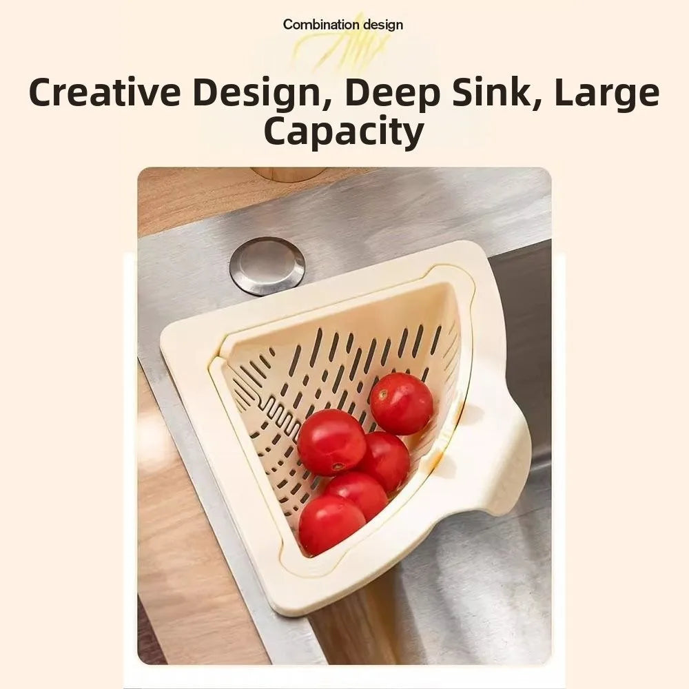Magnetic Triangle Sink Drain Basket – Food Waste Filter Sink Drain Basket Nixie