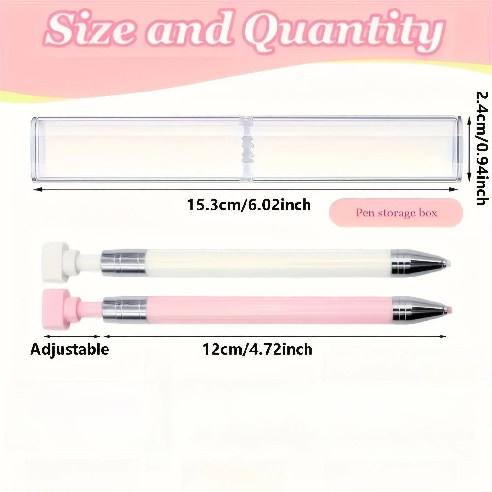 Diamond Art Pen Set with Storage Case – Wax Pen & Bead Picker Diamond Art Tool Set Nixie