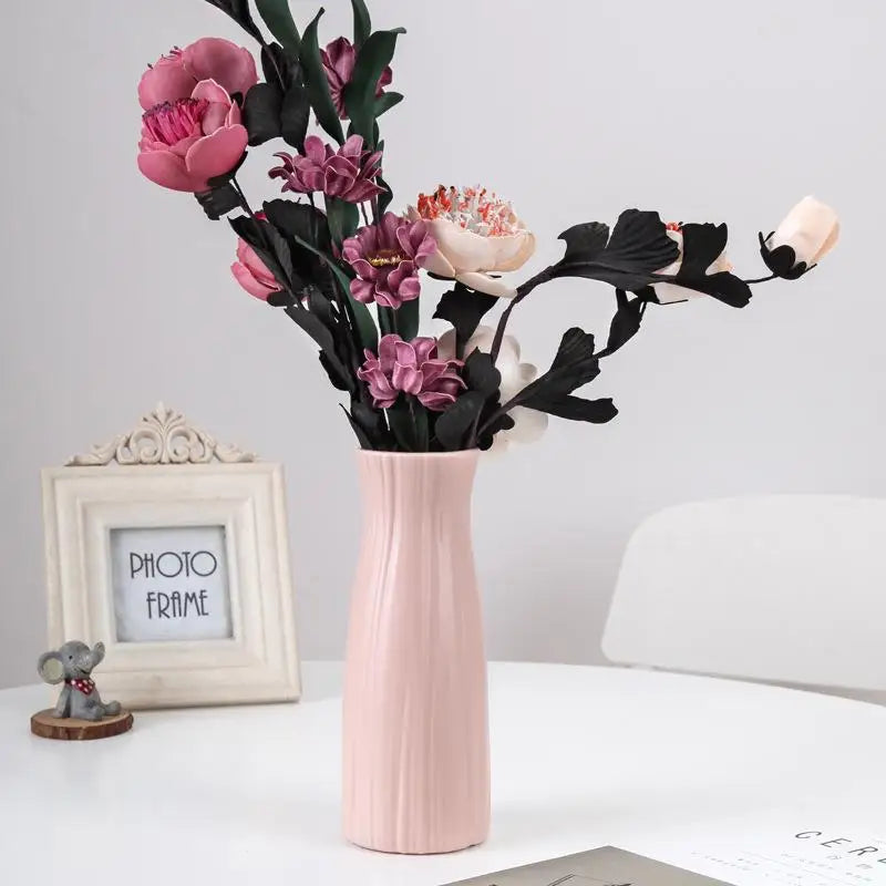 Minimalist Geometric Plastic Vase for Dried & Fresh Flowers Decorative Vase Nixie