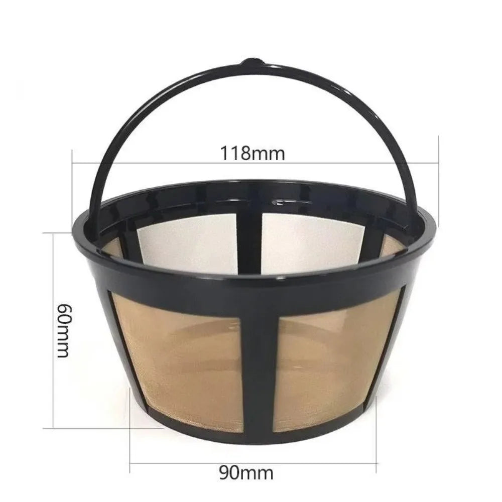 Reusable Coffee Filter Basket – Nylon Mesh & Stainless Steel