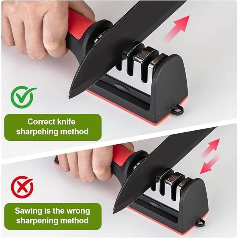 4-Stage Knife Sharpener – Tungsten, Diamond & Ceramic | Nixie Knife Sharpener Nixie