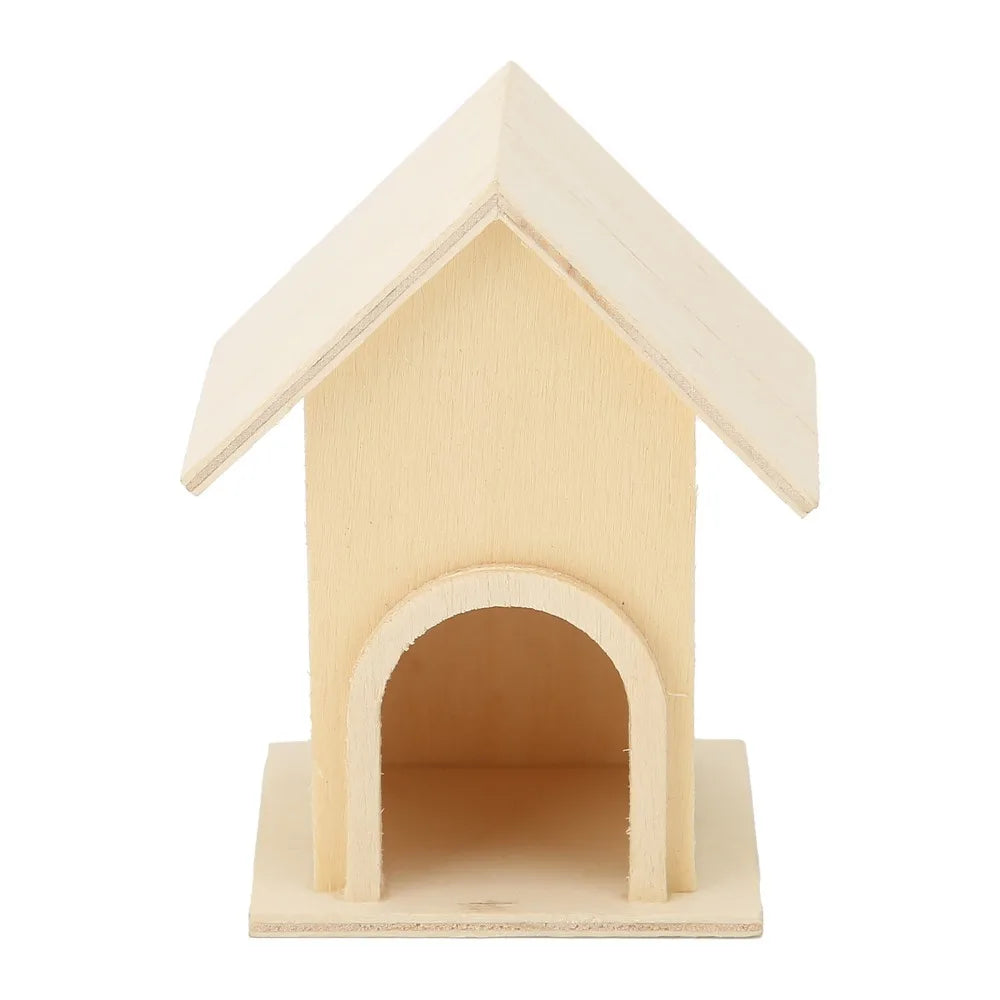 5-Pack Unfinished Wooden Birdhouses | DIY Patio Bird Decor