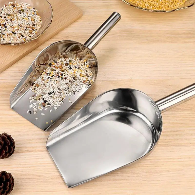 304 Stainless Steel Food Scoop – Ice, Coffee & Kitchen Use Kitchen Food Scoop Nixie