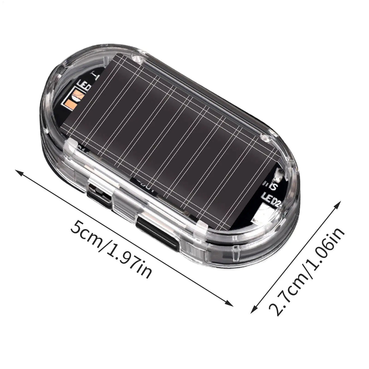Solar LED Car Security Simulation Warning Light – Red Flash Car Security Light Nixie