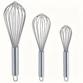 3-Piece Stainless Steel Balloon Whisk Set – 8", 10" & 12" Kitchen Whisk Set Nixie 3PCS