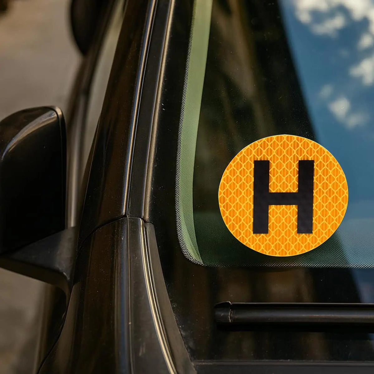 H Historical Vehicle Sign 60mm Reflective Waterproof Sticker Vehicle Decal Sticker Nixie