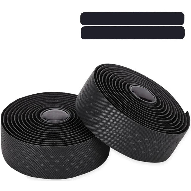 Anti-Slip Cycling Handlebar Tape – Road & Gravel Bike EVA Grip Bike Handlebar Tape Nixie Black Bike Tape