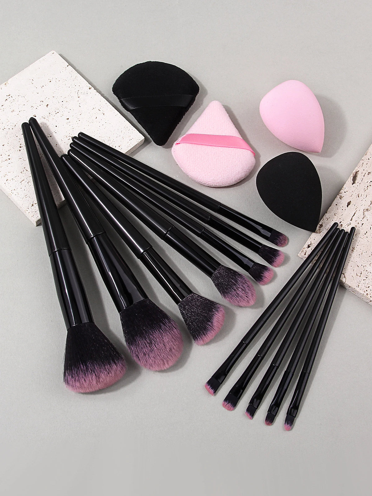 16 Pcs Makeup Brush Set – Powder, Blush & Eyeshadow Brushes Makeup Brush Set Nixie