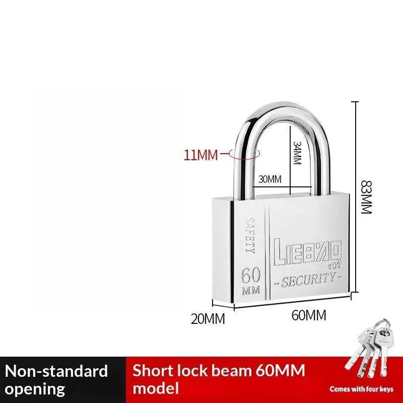 Stainless Steel Keyed Alike Padlock – Cut Resistant Shackle Security Padlock Nixie M